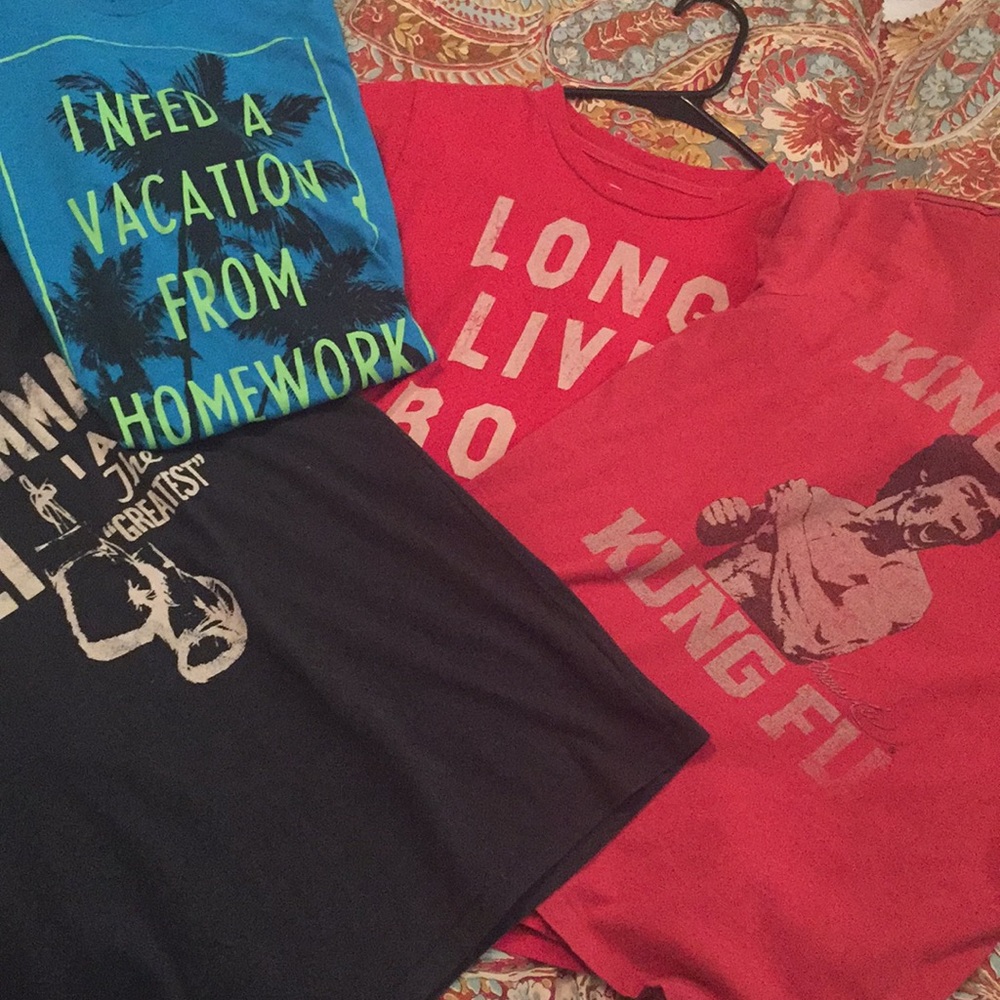 Lot of peek 4 Super soft hip shirts boys.